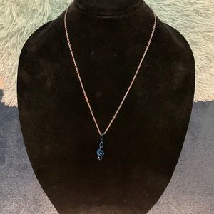 Musical note necklace